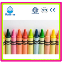 Crayones de cera de color de calidad y auditados a granel / embalados 4/6/8/12/15/16/24/36/48/64